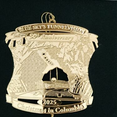 2025 Christmas in Columbia Ornament of Opportunity- Blue Sky's Tunnelvision